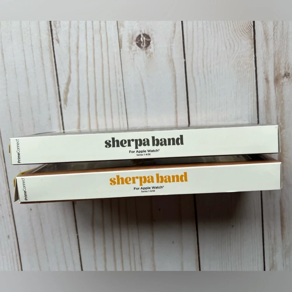 Sherpa‎ Bands Scrunchie style Apple Watch Band in Brown and Gray